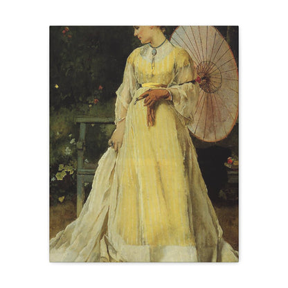 Alfred Stevens (1823-1906) In the Country - c1867 - Canvas Wall Art-16″ x 20″-The Sticker Space