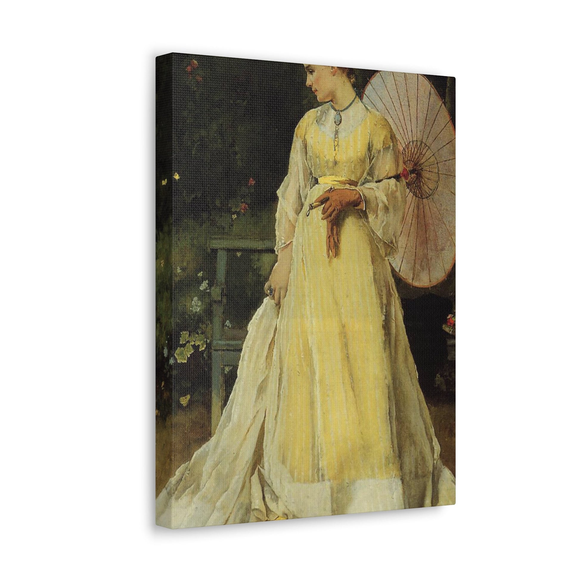 Alfred Stevens (1823-1906) In the Country - c1867 - Canvas Wall Art-The Sticker Space