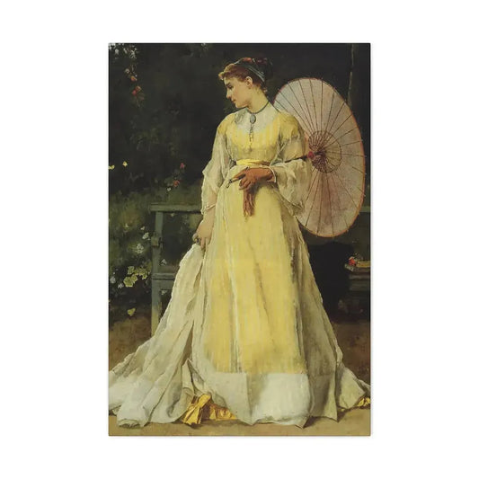 Alfred Stevens (1823-1906) In the Country - c1867 - Canvas Wall Art 24″ x 36″ 1.25" - The Sticker Space