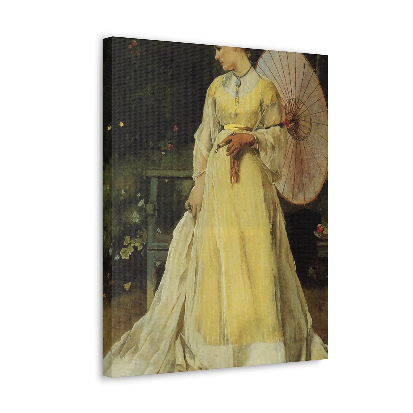 Alfred Stevens (1823-1906) In the Country - c1867 - Canvas Wall Art-The Sticker Space