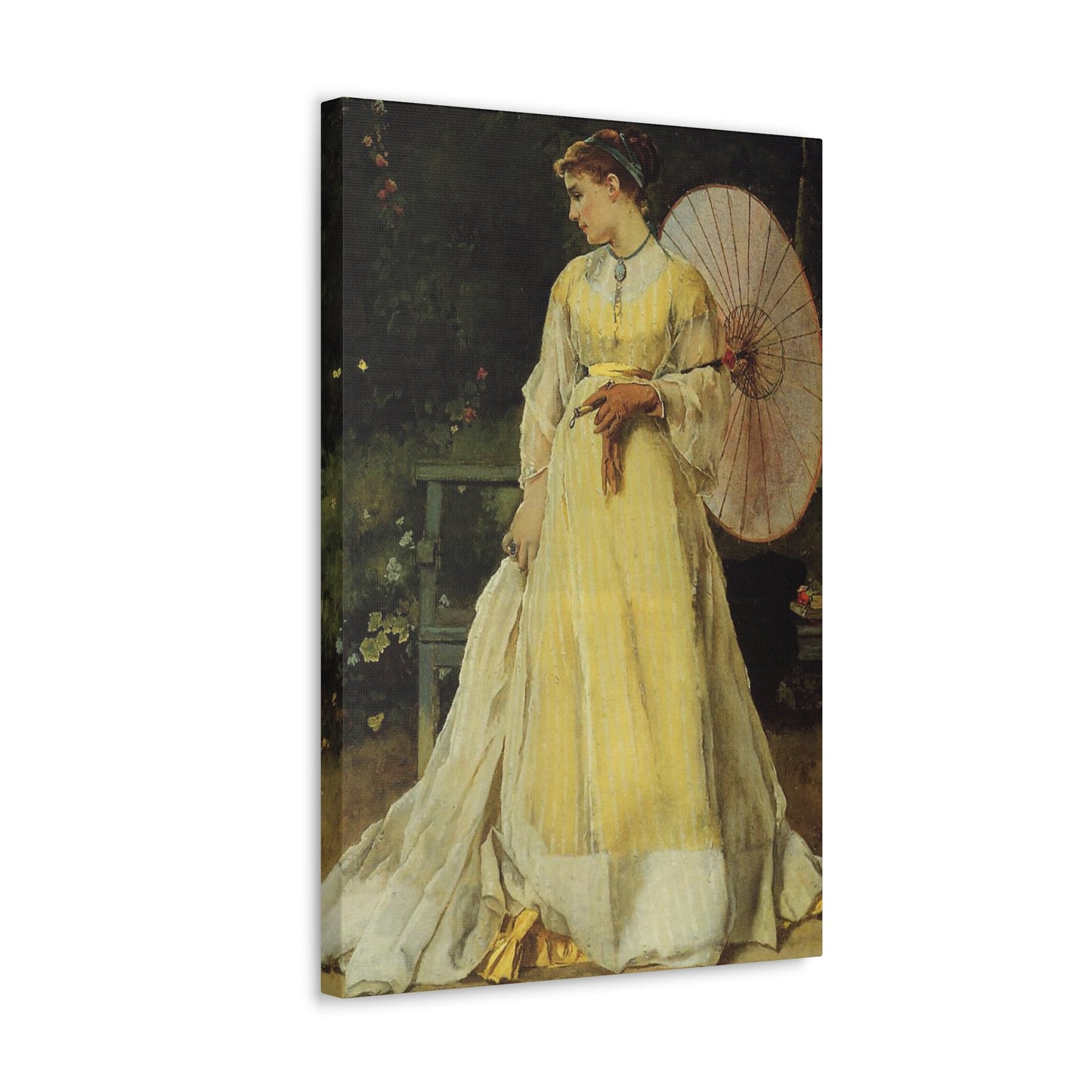 Alfred Stevens (1823-1906) In the Country - c1867 - Canvas Wall Art-The Sticker Space