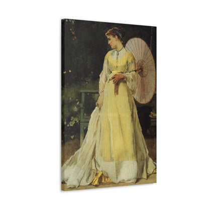 Alfred Stevens (1823-1906) In the Country - c1867 - Canvas Wall Art-The Sticker Space