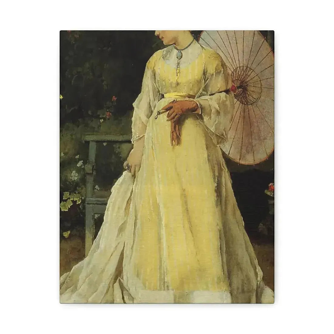 Alfred Stevens (1823-1906) In the Country - c1867 - Canvas Wall Art - The Sticker Space