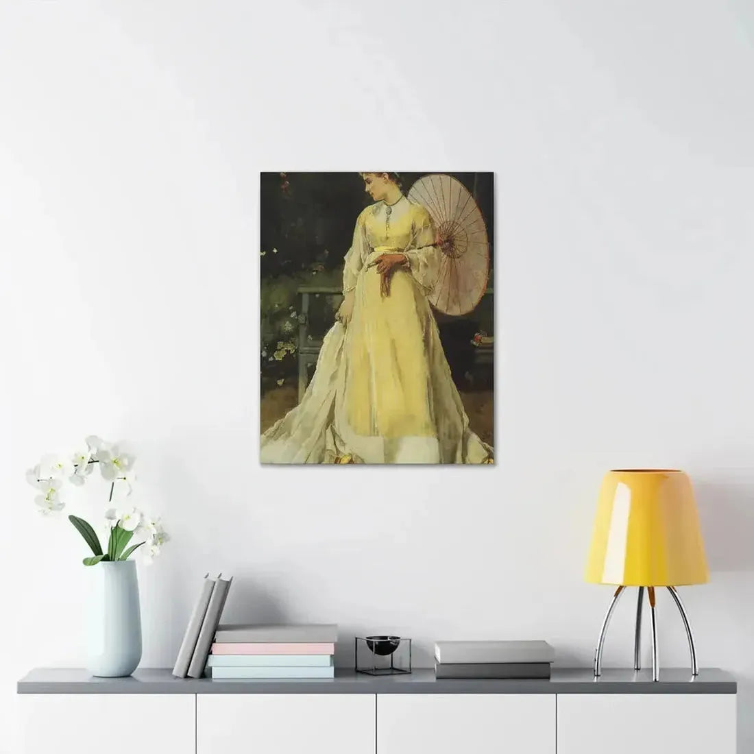 Alfred Stevens (1823-1906) In the Country - c1867 - Canvas Wall Art - The Sticker Space