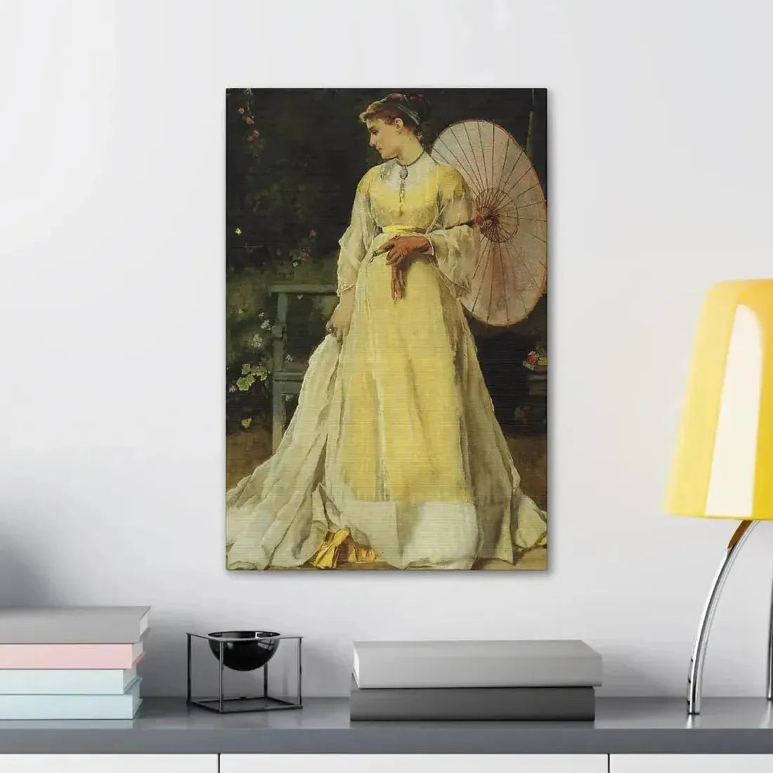 Alfred Stevens (1823-1906) In the Country - c1867 - Canvas Wall Art - The Sticker Space