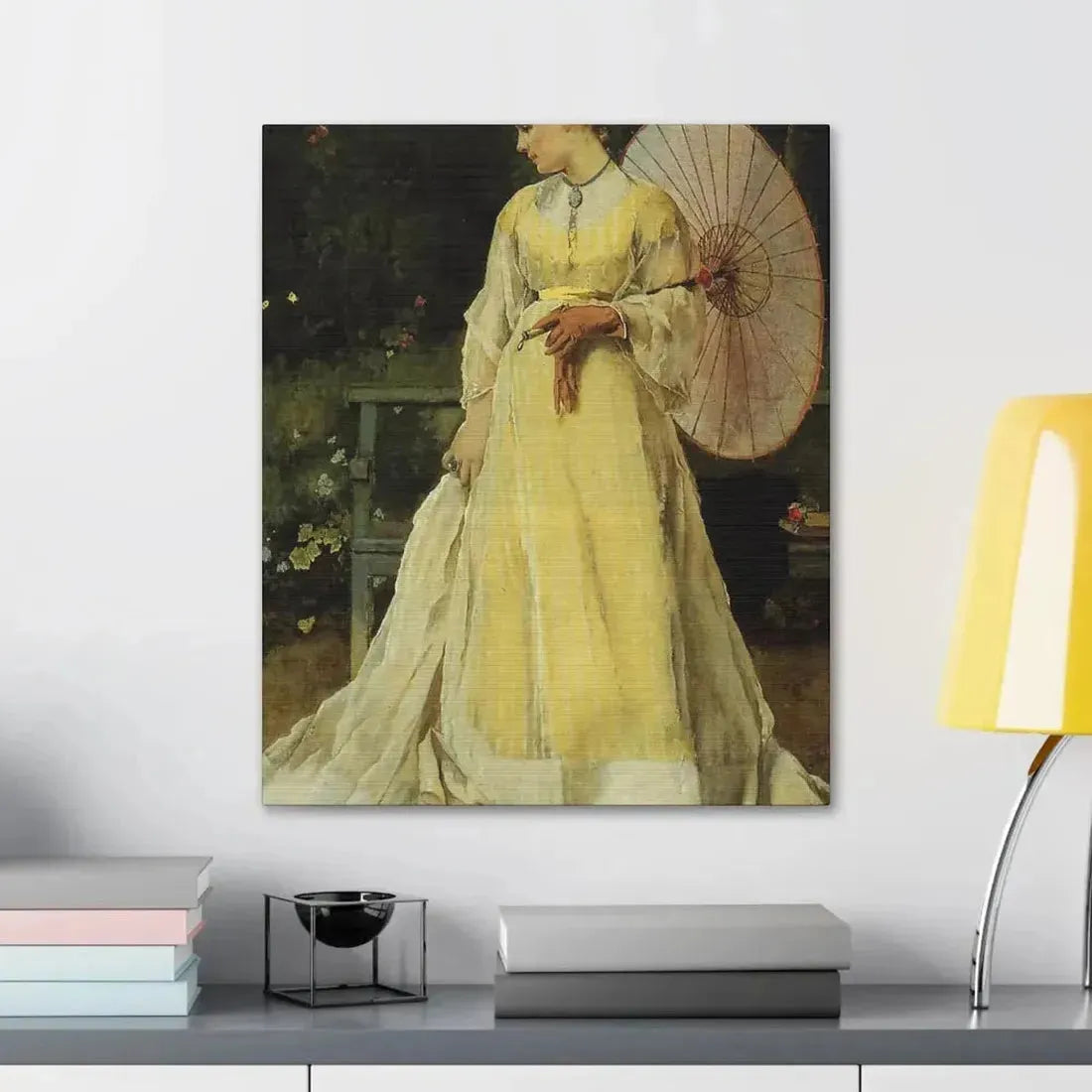 Alfred Stevens (1823-1906) In the Country - c1867 - Canvas Wall Art - The Sticker Space