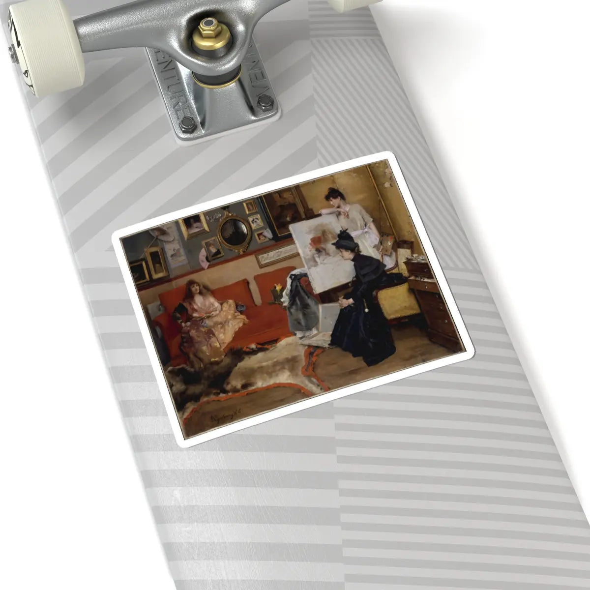 SKU:TSS-STICK-LFRSTV-6X6-2 Sizes:6" × 6" Types:White