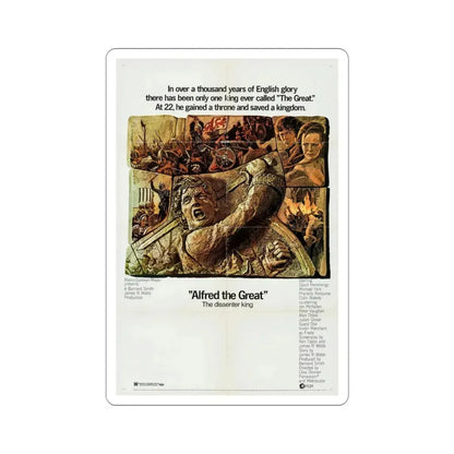 Alfred the Great 1969 Movie Poster STICKER Vinyl Die-Cut Decal 3 Inch - The Sticker Space