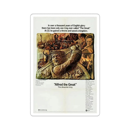 Alfred the Great 1969 Movie Poster STICKER Vinyl Die-Cut Decal 4 Inch - The Sticker Space