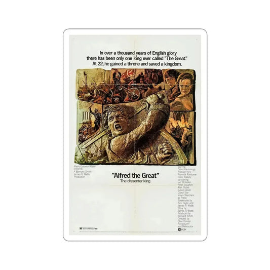 Alfred the Great 1969 Movie Poster STICKER Vinyl Die-Cut Decal 6 Inch - The Sticker Space
