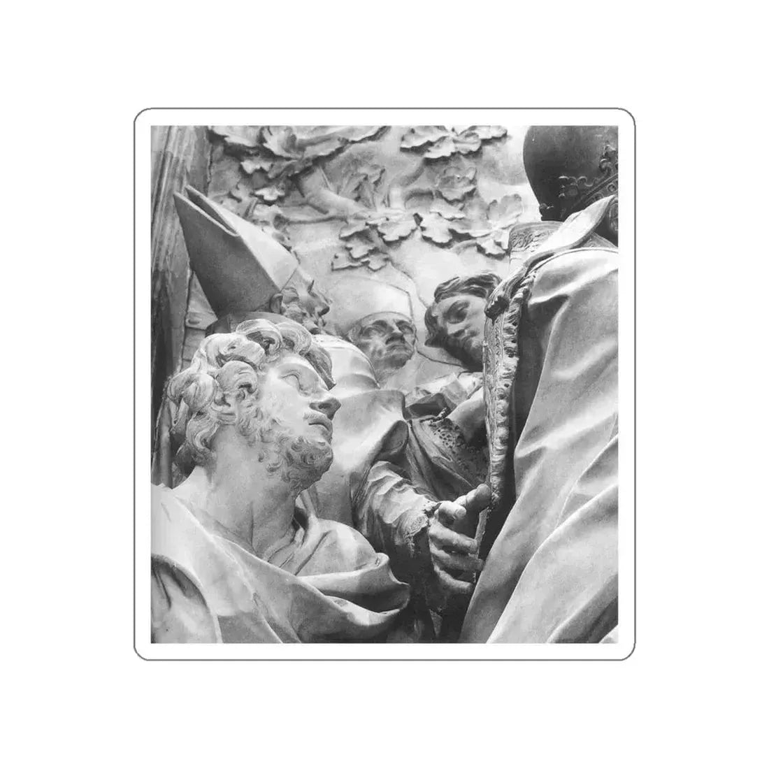 ALGARDI, Alessandro - 2- - The Meeting of Leo I and Attila (detai~0 (Artwork) STICKER Vinyl Die-Cut Decal White Die-Cut 4 Inch - The Sticker Space