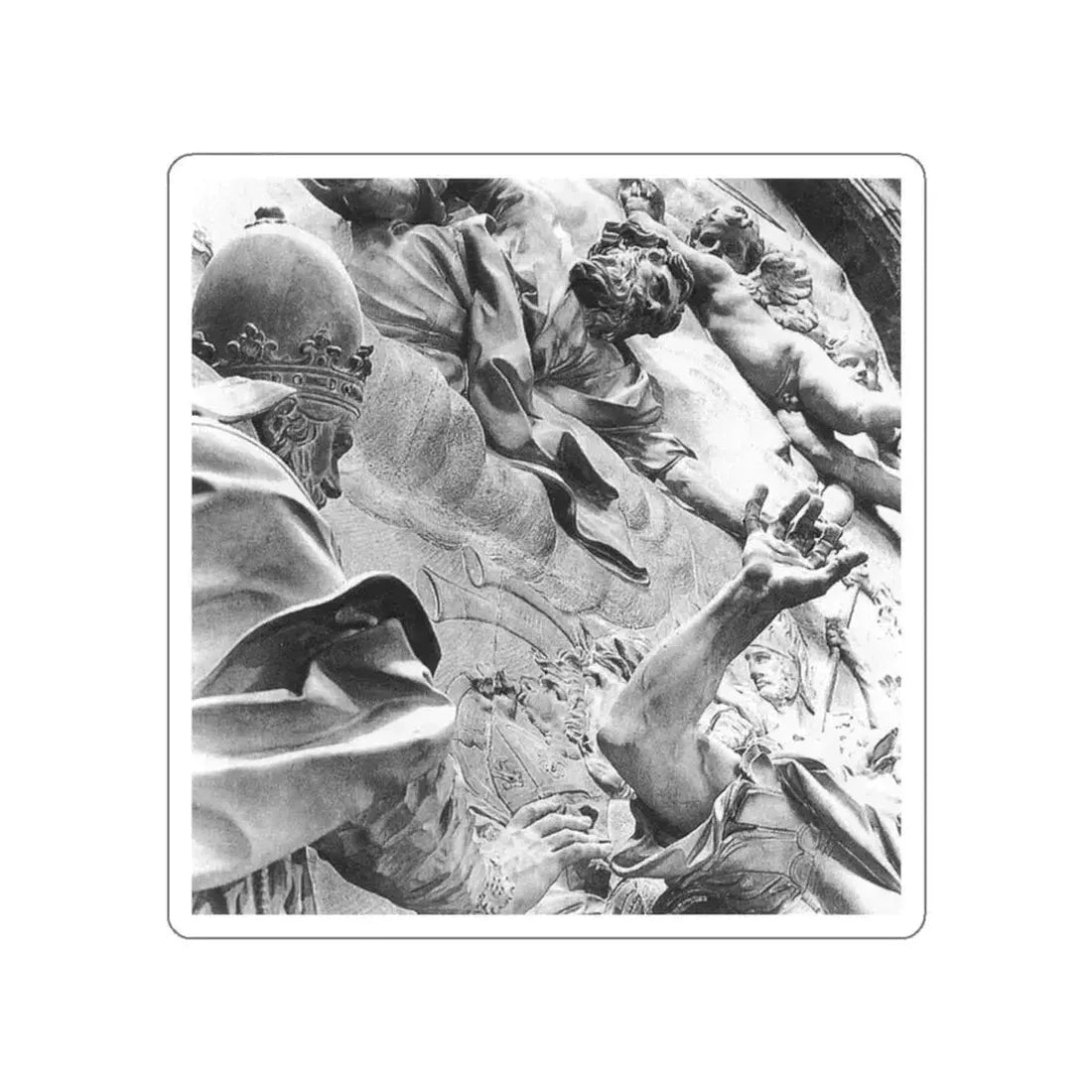 ALGARDI, Alessandro - 2- - The Meeting of Leo I and Attila (detai~2 (Artwork) STICKER Vinyl Die-Cut Decal White Die-Cut 3 Inch - The Sticker Space