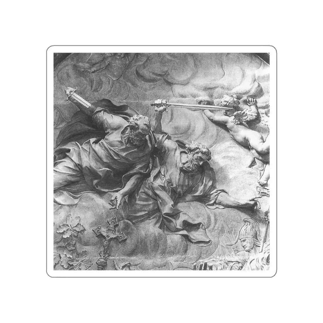 ALGARDI, Alessandro - 2- - The Meeting of Leo I and Attila (detail) (Artwork) STICKER Vinyl Die-Cut Decal - The Sticker Space