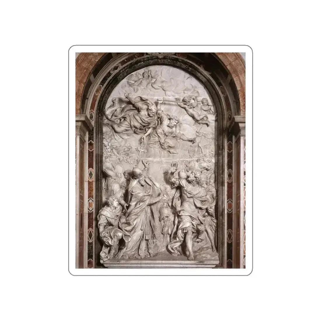 ALGARDI, Alessandro - 2- - The Meeting of Leo I and Attila1 (Artwork) STICKER Vinyl Die-Cut Decal - The Sticker Space