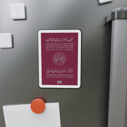 Algerian Electronic Biometric Diplomatic Passport - Die-Cut Magnet-The Sticker Space