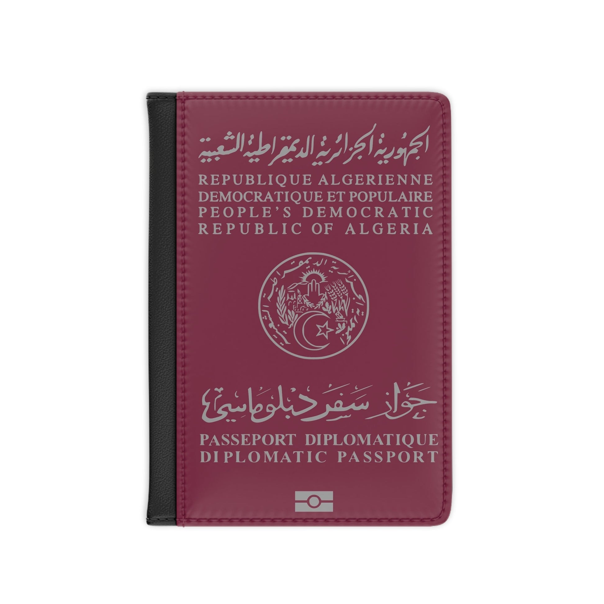 Algerian Electronic Biometric Diplomatic Passport - Passport Holder-3.9" x 5.8"-The Sticker Space