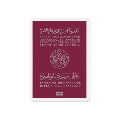 Algerian Electronic Biometric Diplomatic Passport - Refrigerator Magnet - The Sticker Space