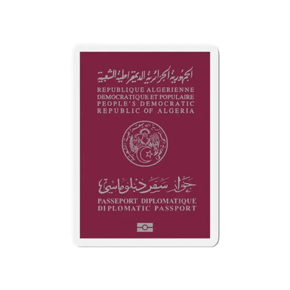 Algerian Electronic Biometric Diplomatic Passport - Refrigerator Magnet - The Sticker Space