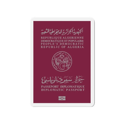 Algerian Electronic Biometric Diplomatic Passport - Refrigerator Magnet - The Sticker Space