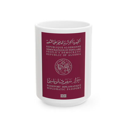 Algerian Electronic Biometric Diplomatic Passport - White Coffee Mug