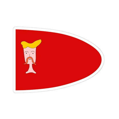 Algerian flag Barbary ensign with the an Berberian head 2 (Algeria) STICKER Vinyl Kiss-Cut Decal 6 Inch White - The Sticker Space