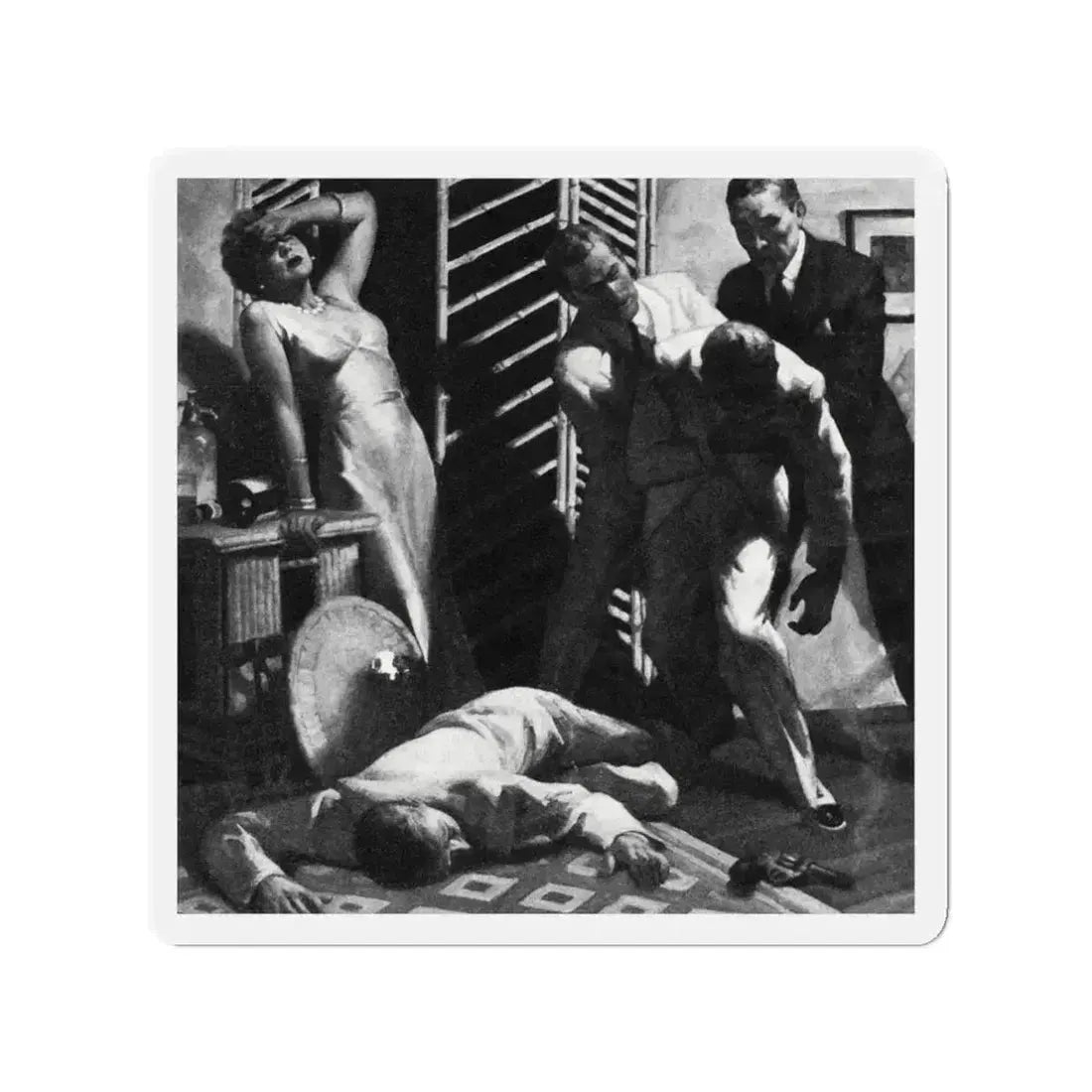 Alias Emerald Annie, Liberty magazine, July 17, 1937 (Magazine Illustration) Refrigerator Magnet 3 Inch - The Sticker Space