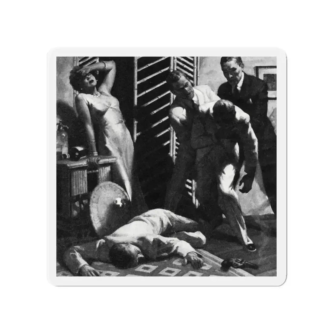 Alias Emerald Annie, Liberty magazine, July 17, 1937 (Magazine Illustration) Refrigerator Magnet 4 Inch - The Sticker Space