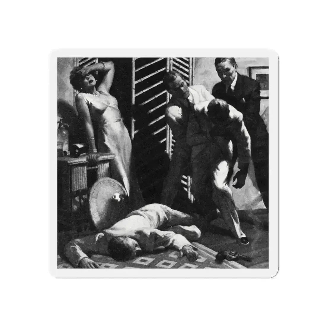 Alias Emerald Annie, Liberty magazine, July 17, 1937 (Magazine Illustration) Refrigerator Magnet 5 Inch - The Sticker Space