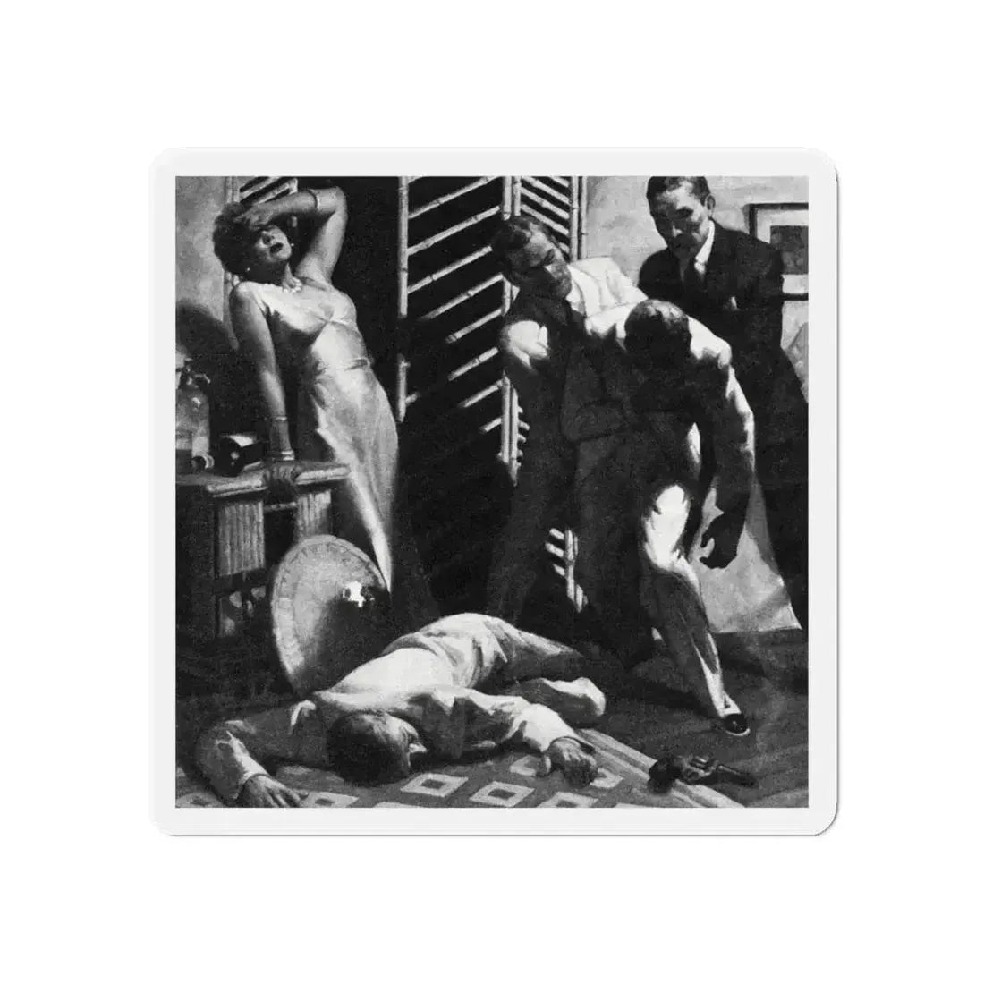 Alias Emerald Annie, Liberty magazine, July 17, 1937 (Magazine Illustration) Refrigerator Magnet 6 Inch - The Sticker Space