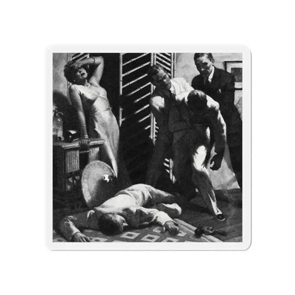 Alias Emerald Annie, Liberty magazine, July 17, 1937 (Magazine Illustration) Refrigerator Magnet 6 Inch - The Sticker Space