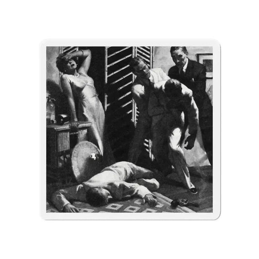 Alias Emerald Annie, Liberty magazine, July 17, 1937 (Magazine Illustration) Refrigerator Magnet 6 Inch - The Sticker Space