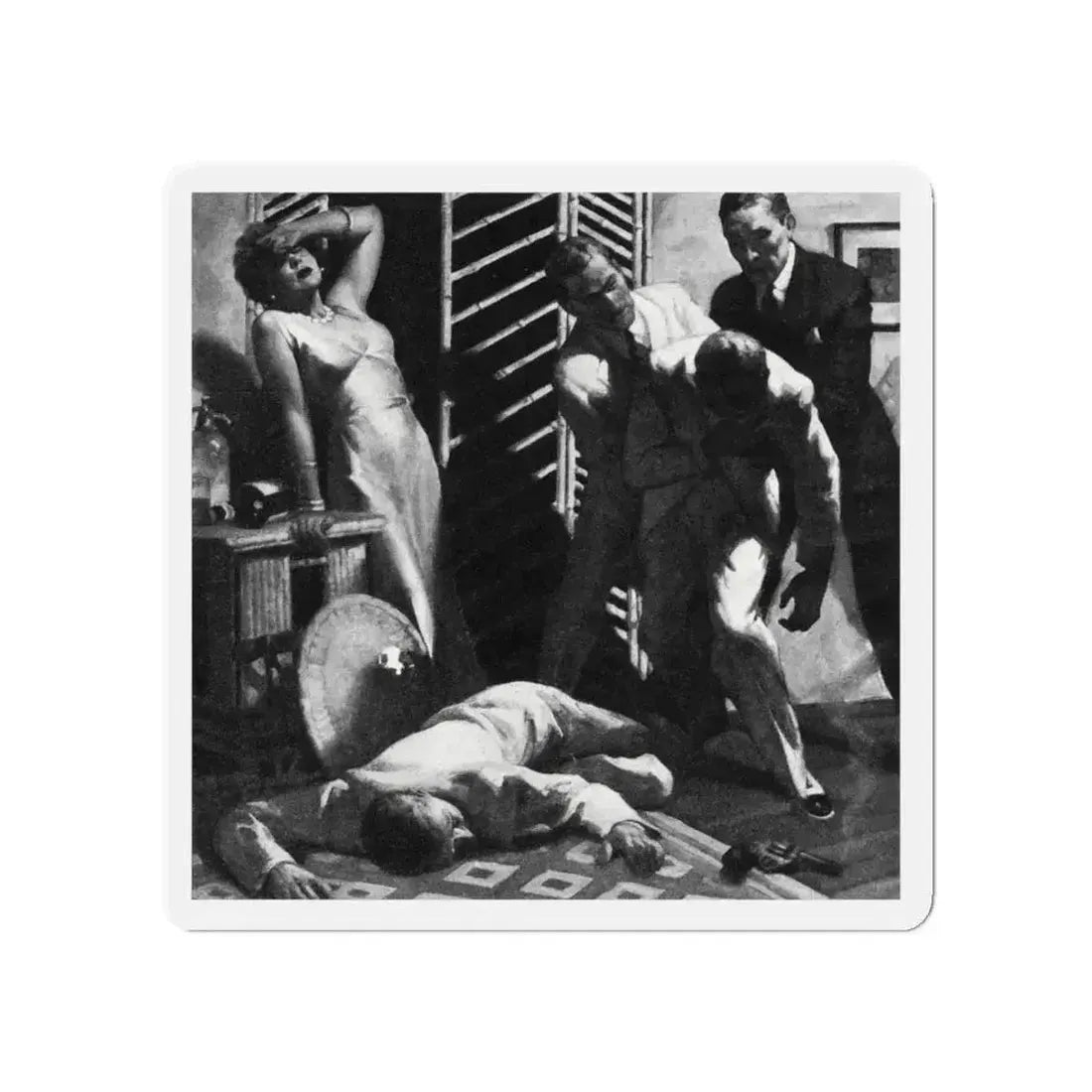 Alias Emerald Annie, Liberty magazine, July 17, 1937 (Magazine Illustration) Refrigerator Magnet - The Sticker Space