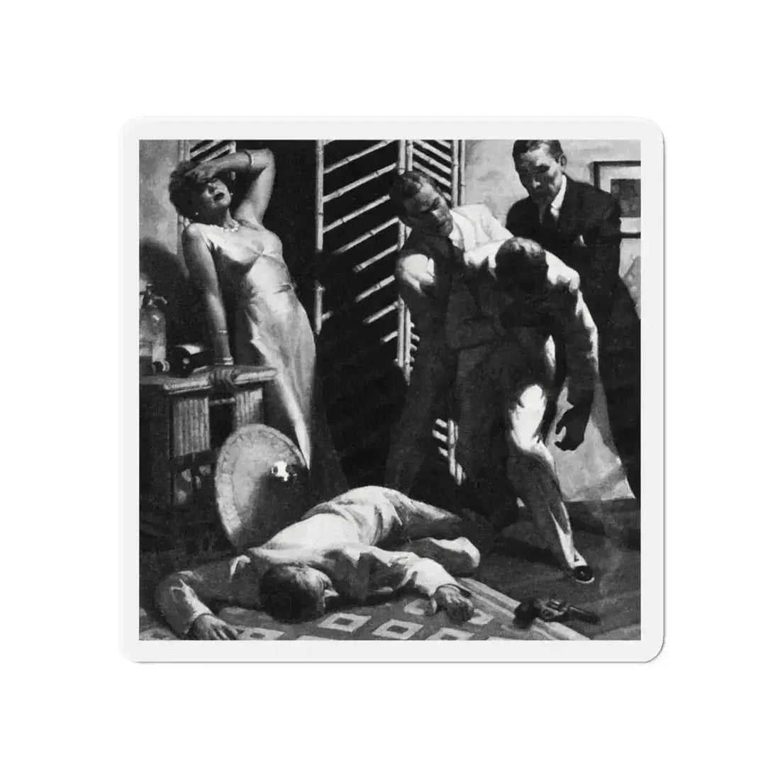 Alias Emerald Annie, Liberty magazine, July 17, 1937 (Magazine Illustration) Refrigerator Magnet - The Sticker Space