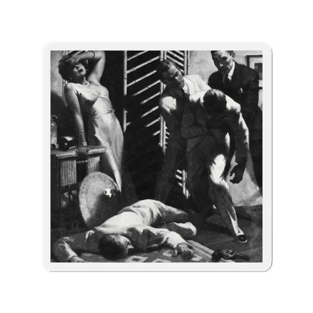 Alias Emerald Annie, Liberty magazine, July 17, 1937 (Magazine Illustration) Refrigerator Magnet - The Sticker Space