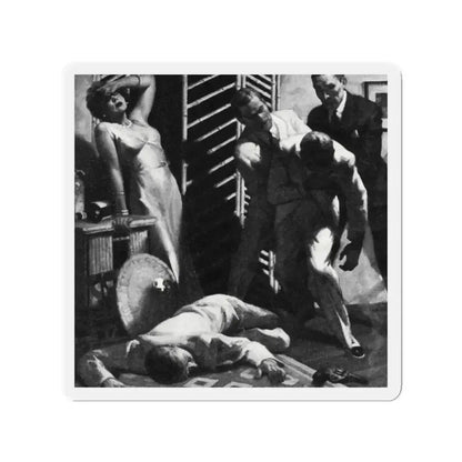 Alias Emerald Annie, Liberty magazine, July 17, 1937 (Magazine Illustration) Refrigerator Magnet - The Sticker Space