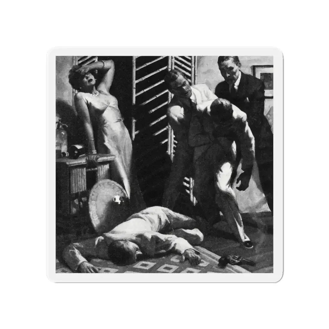 Alias Emerald Annie, Liberty magazine, July 17, 1937 (Magazine Illustration) Refrigerator Magnet - The Sticker Space