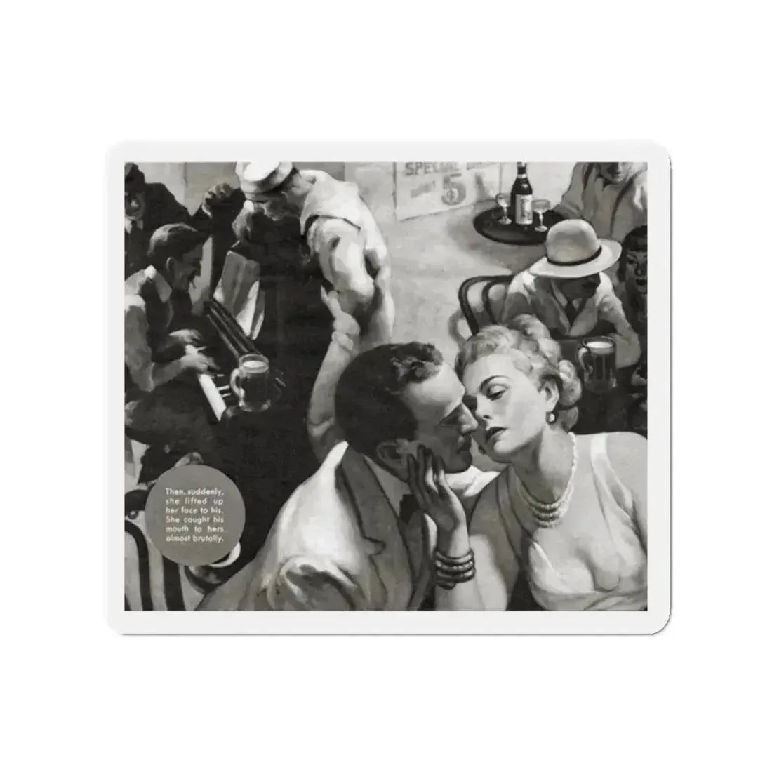 Alias Emerald Annie, Liberty magazine, June 19, 1937 (Magazine Illustration) Refrigerator Magnet 2 Inch - The Sticker Space