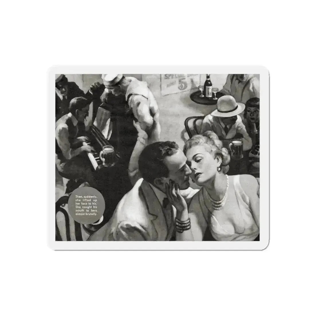 Alias Emerald Annie, Liberty magazine, June 19, 1937 (Magazine Illustration) Refrigerator Magnet 5 Inch - The Sticker Space