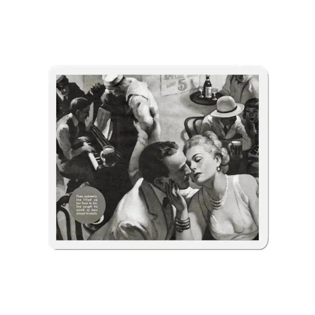 Alias Emerald Annie, Liberty magazine, June 19, 1937 (Magazine Illustration) Refrigerator Magnet 6 Inch - The Sticker Space