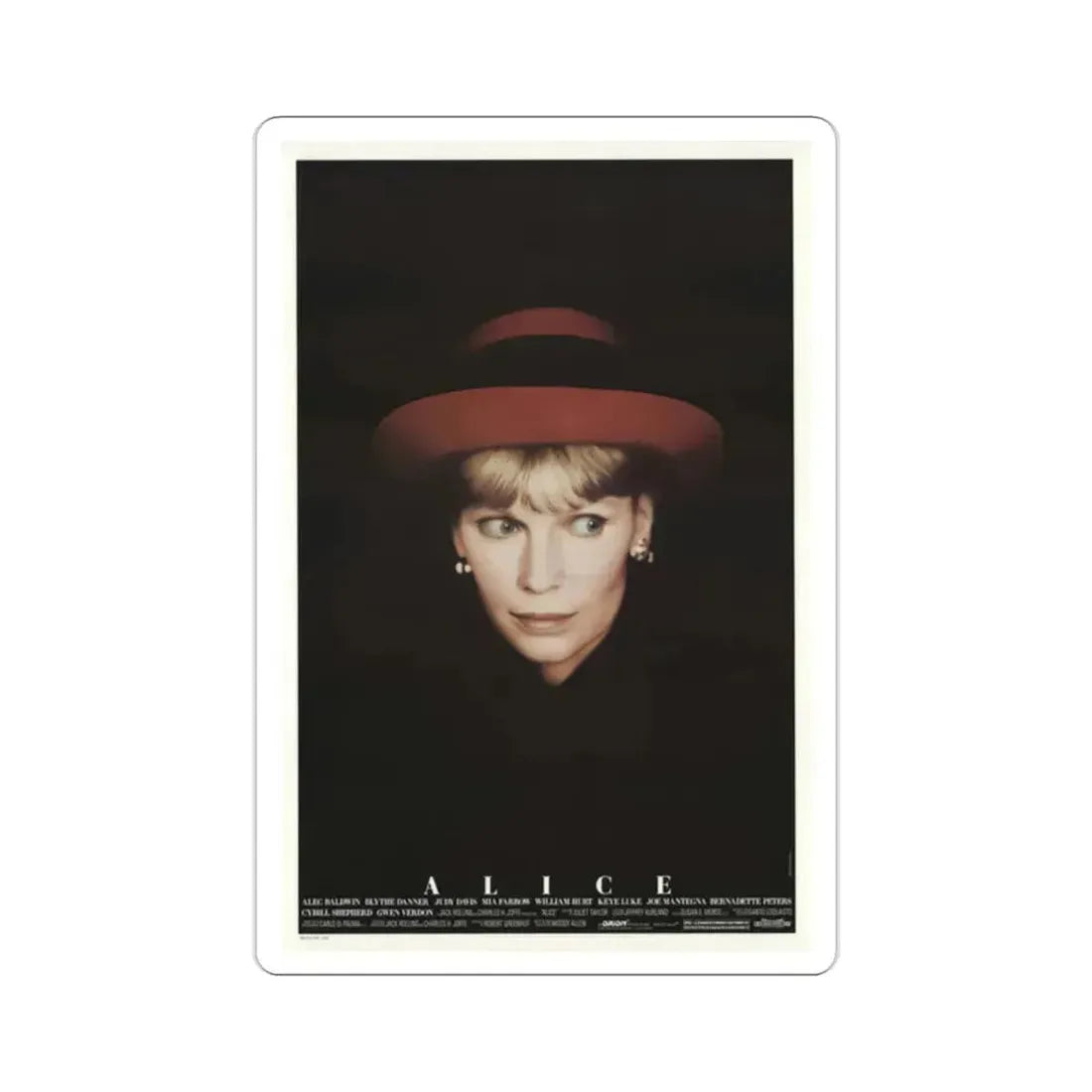 Alice 1990 Movie Poster STICKER Vinyl Die-Cut Decal 2 Inch - The Sticker Space