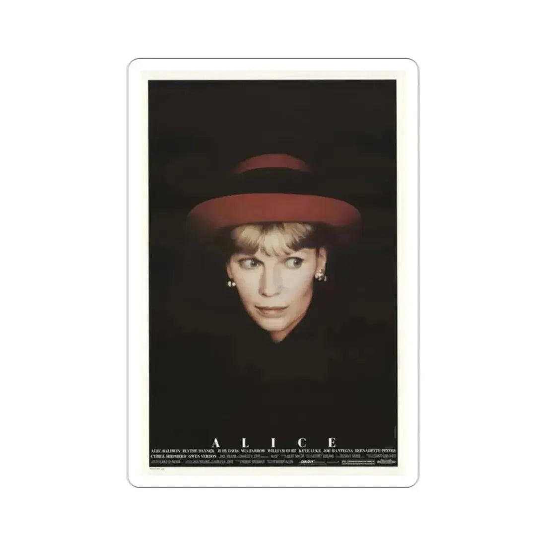 Alice 1990 Movie Poster STICKER Vinyl Die-Cut Decal - The Sticker Space