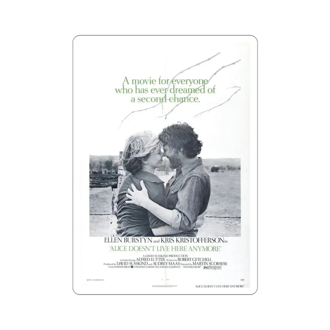 Alice Doesn't Live Here Anymore 1974 Movie Poster STICKER Vinyl Die-Cut Decal 4 Inch - The Sticker Space