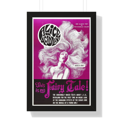 ALICE IN ACIDLAND 1969 - Framed Movie Poster-16″ x 24″-The Sticker Space