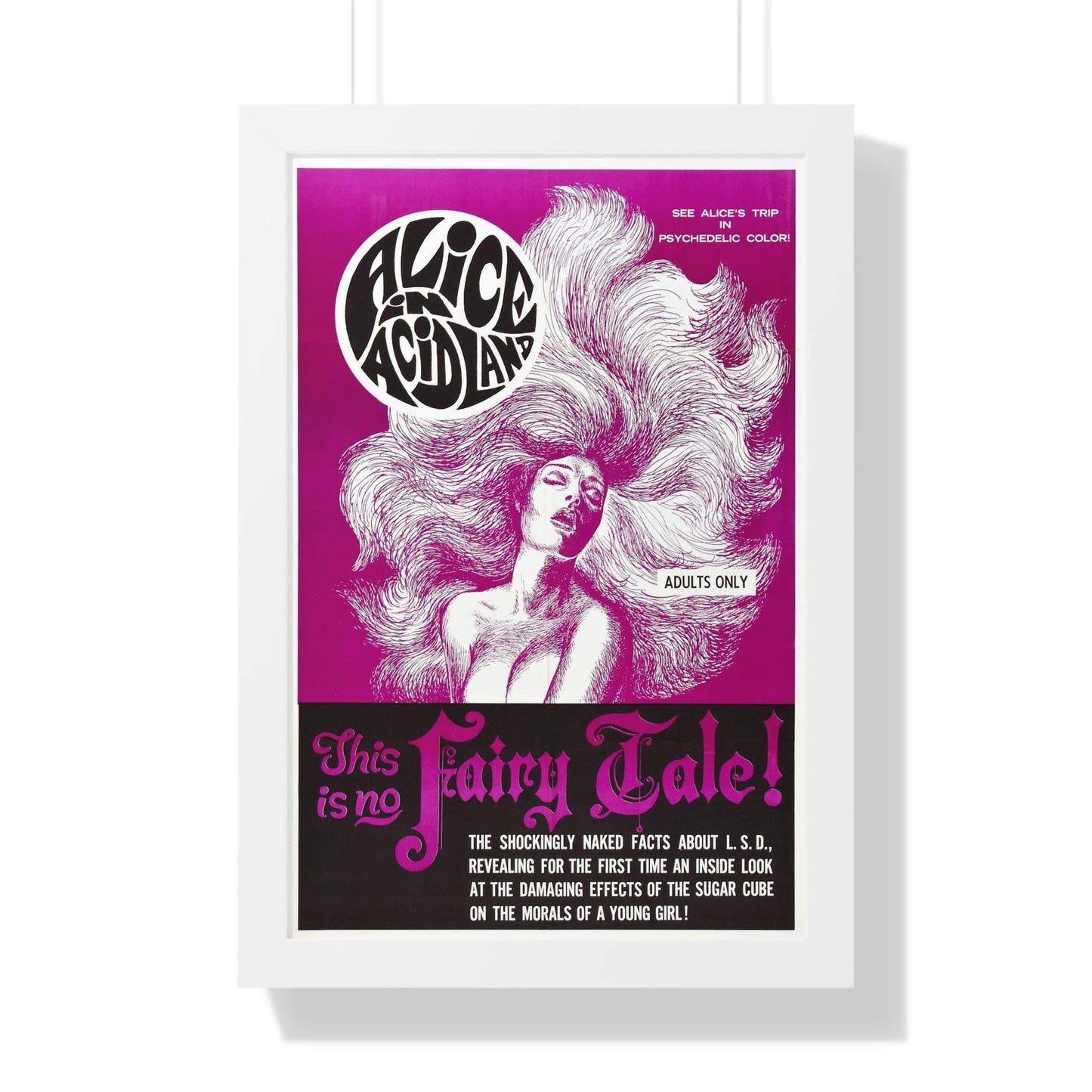 ALICE IN ACIDLAND 1969 - Framed Movie Poster-16″ x 24″-The Sticker Space