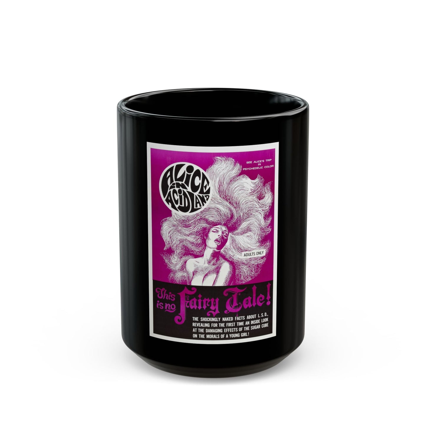 ALICE IN ACIDLAND 1969 Movie Poster - Black Coffee Mug