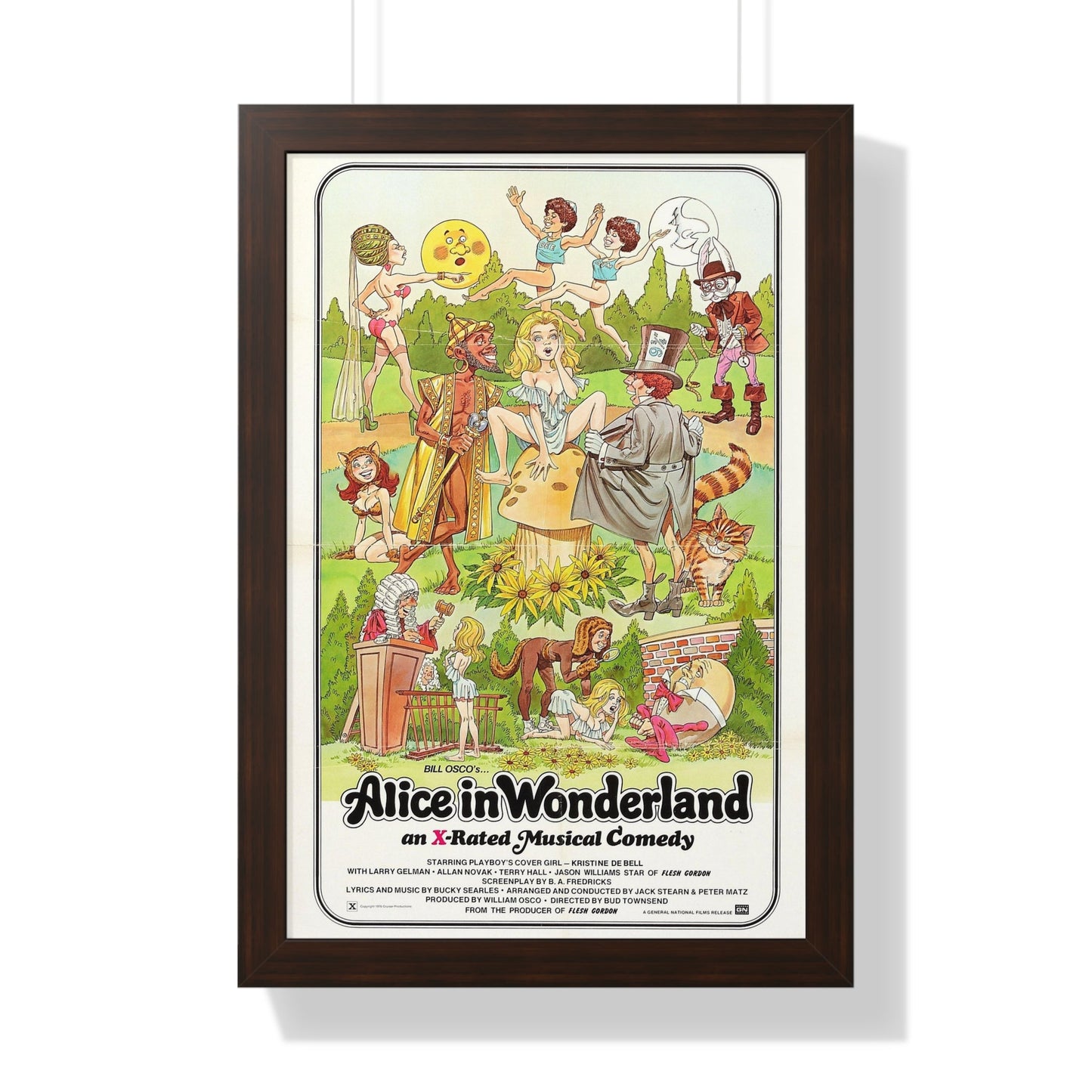 ALICE IN WONDERLAND (an x-rated musical comedy) 1976 - Framed Movie Poster-16″ x 24″-The Sticker Space