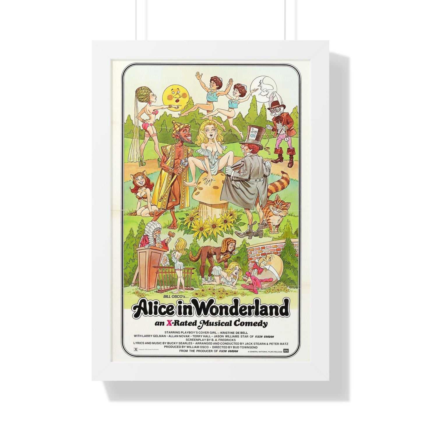 ALICE IN WONDERLAND (an x-rated musical comedy) 1976 - Framed Movie Poster-16″ x 24″-The Sticker Space