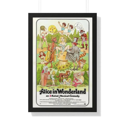 ALICE IN WONDERLAND (an x-rated musical comedy) 1976 - Framed Movie Poster 20" x 30" Black - The Sticker Space
