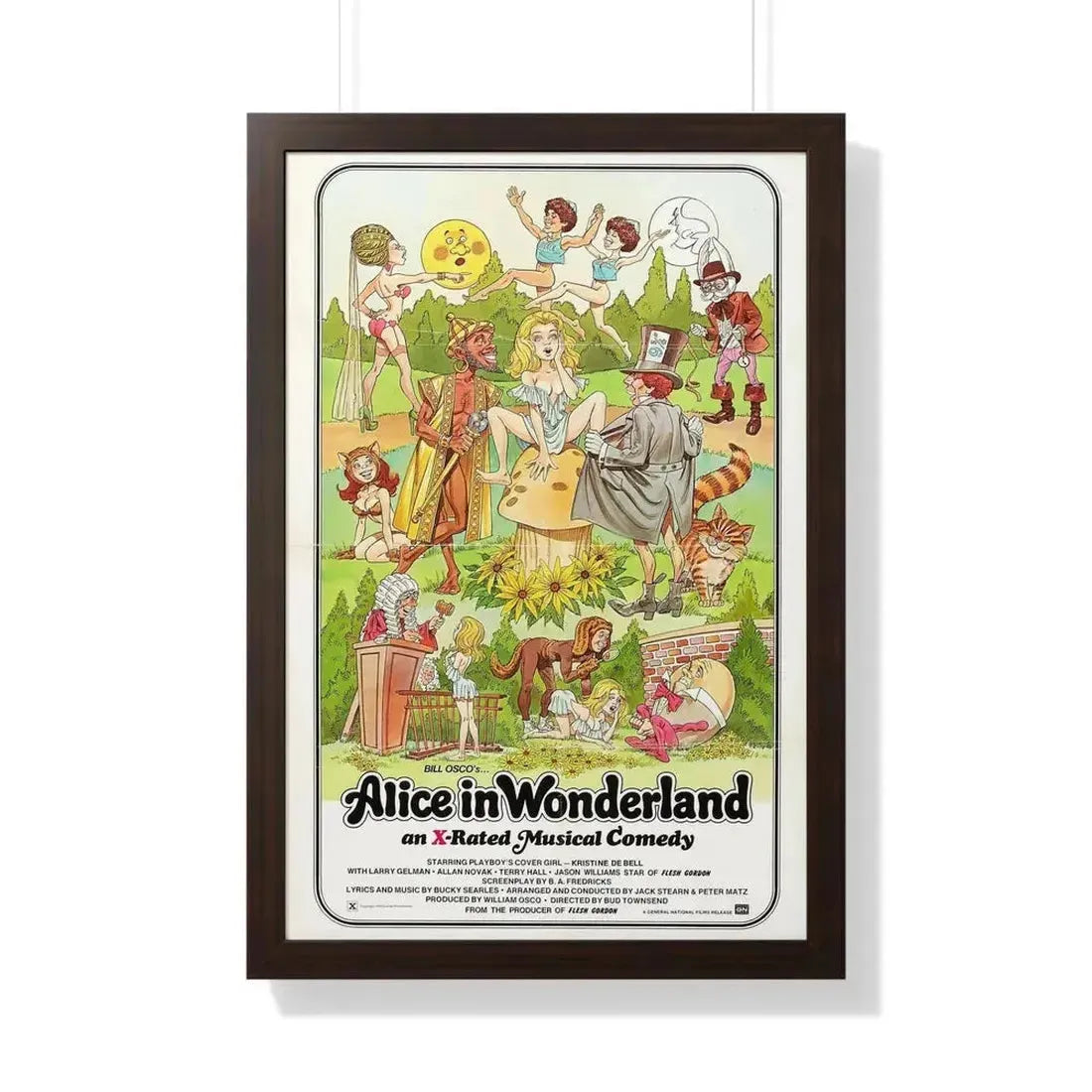 ALICE IN WONDERLAND (an x-rated musical comedy) 1976 - Framed Movie Poster - The Sticker Space