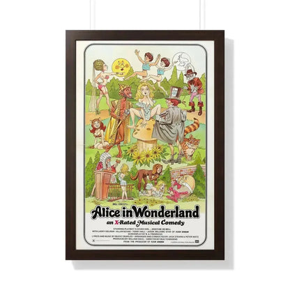 ALICE IN WONDERLAND (an x-rated musical comedy) 1976 - Framed Movie Poster - The Sticker Space